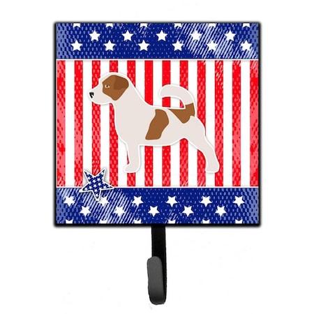 Jensendistributionservices USA Patriotic Jack Russell Terrier Leash or Key Holder MI1655139